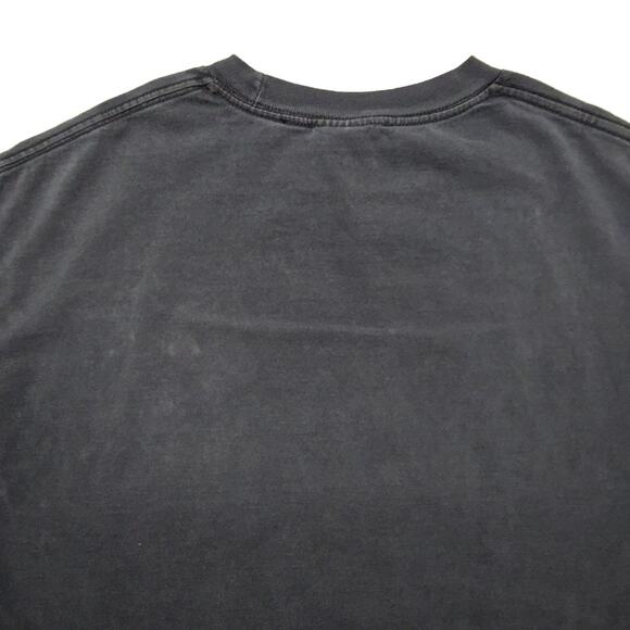 Y2K Famous Stars and Straps Graphic Tee Black Checkered Logo XL Shirt Streetwear - Picture 10 of 12